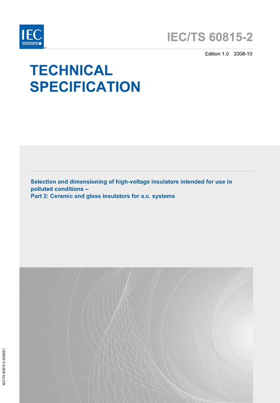 Cover IEC TS 60815-2:2008